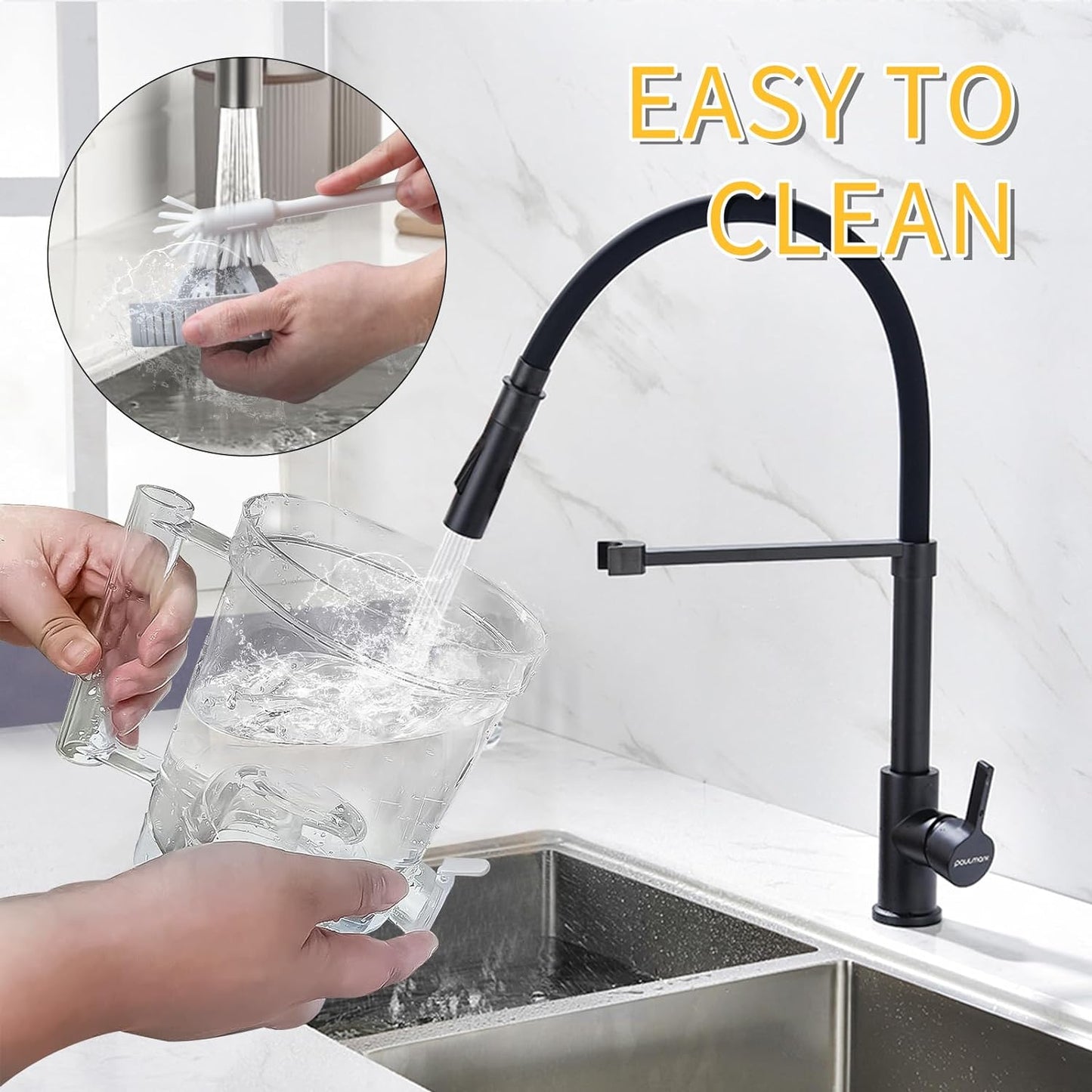Rechargeable Juicer Machine with USB Cable and Cleaning Brush
